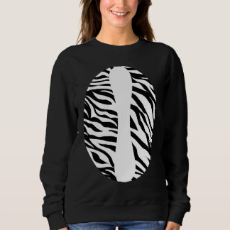 Sweatshirt Thème de fête de la jungle impression zèbre Zoo An