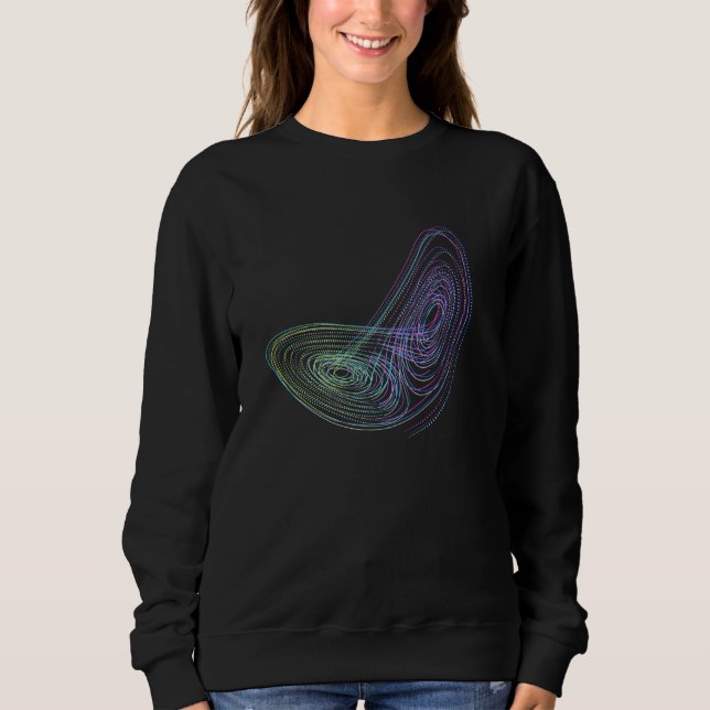 Sweatshirt Théorie du chaos Lorenz attracteur (Devant)