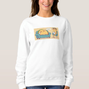 Sweatshirt Thérapie Mardi Taco - Drôle Drôle Cartoon Food Art