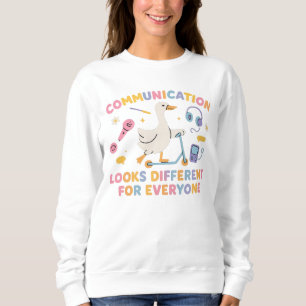 Sweatshirt Thérapie vocale SLP Silly Goose Communication Appa
