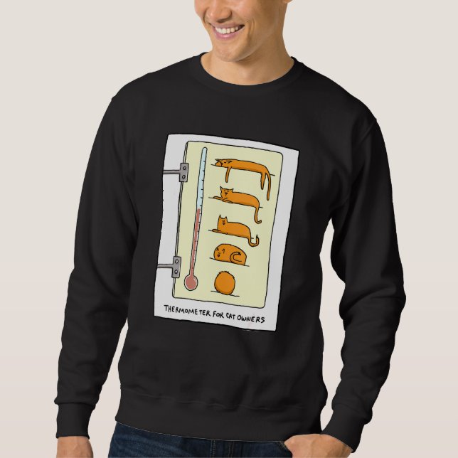 Sweatshirt Thermomètre Cat Pour Le Plaisir Et T - (Devant)
