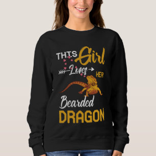 Sweatshirt This Girl Loves Her Bearded Dragon Lizard