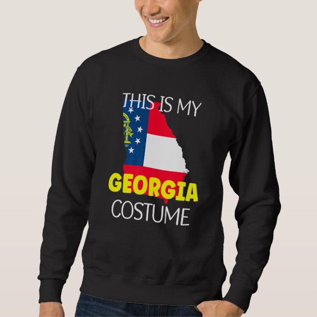 Sweatshirt This is my American Georgia Costume Party  Hallowe (Devant)
