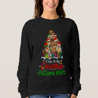 Sweatshirt This Is My Christmas Pajama  Siberian Cat Xmas Tre