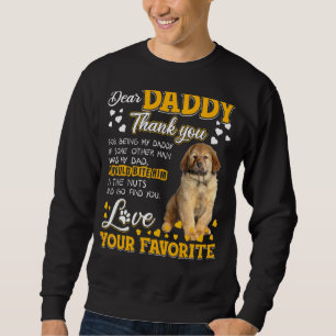 Sweatshirt Tibétain Mastiff Cher Papa Merci D'Être Mon
