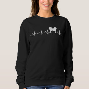 Sweatshirt Tibétain Mastiff Chien Heartbeat Ekg Chien Maman