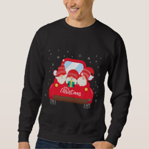 Sweatshirt Tibétain Mastiff équitation Camion Rouge Joyeux No