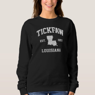 Sweatshirt Tickfaw Louisiana La Vintage State Style sportif