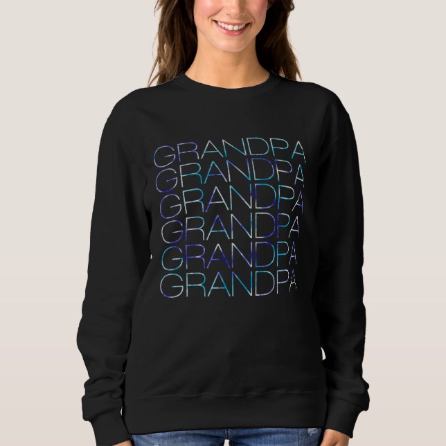 Sweatshirt Tie Dye GRANDPA  Fathers Day Present for Dad Papa  (Devant)