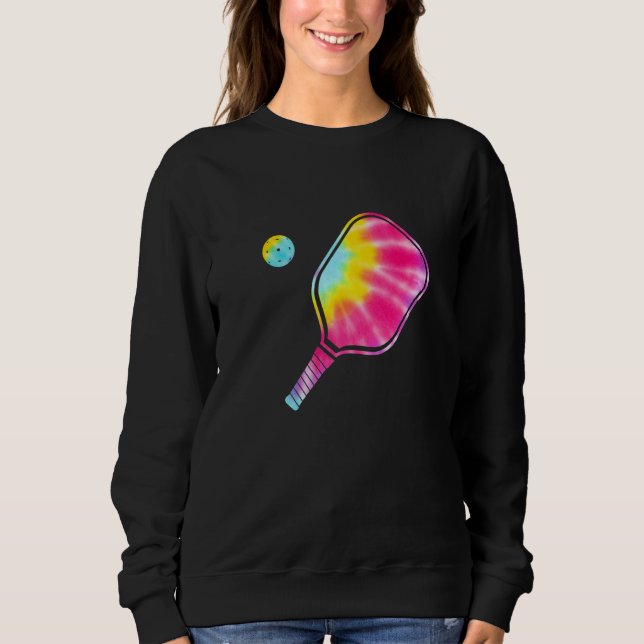 Sweatshirt Tie Dye Pickleball Pickleball Paddleball Coach Pi (Devant)