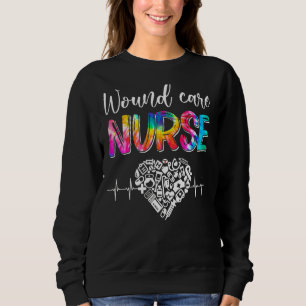 Sweatshirt Tie Dye Stethoscope Soins de blessures Infirmière