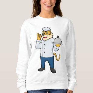 Sweatshirt Tiger Cook Chef hat Platter