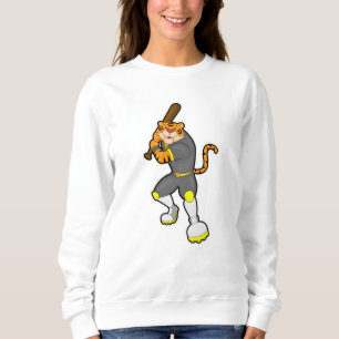 Sweatshirt Tiger en baseball avec batte de baseball