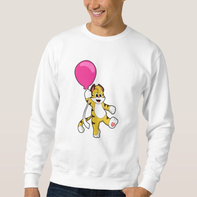 Sweatshirt Tigre avec ballon (Devant)