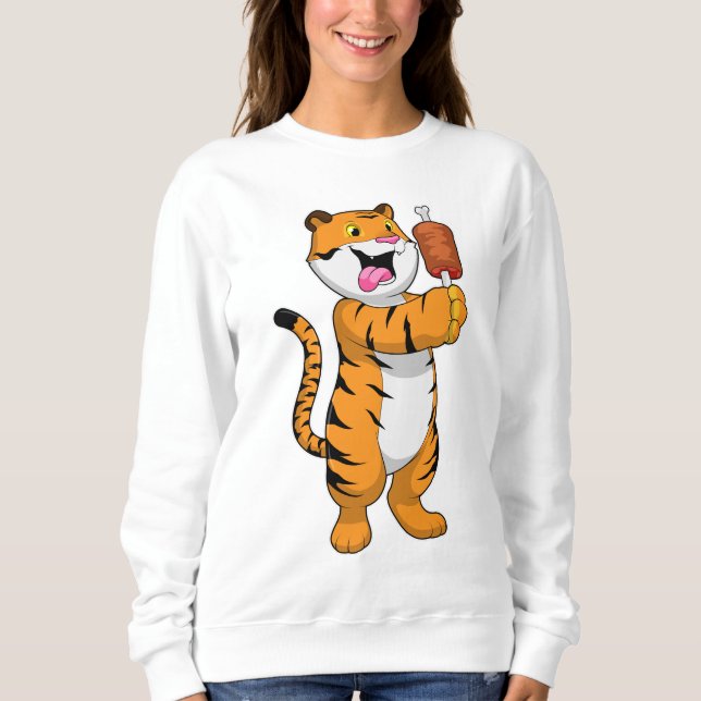 Sweatshirt Tigre avec viande (Devant)