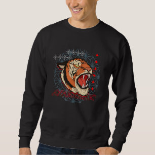 Sweatshirt Tigre prédateur animal chat asiatique