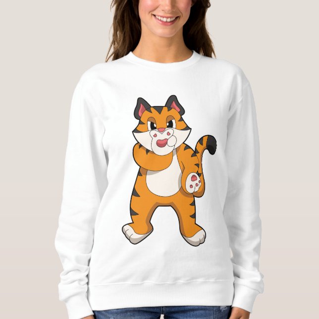 Sweatshirt Tigre silencieux (Devant)