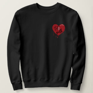 Sweatshirt Til Death Black Halloween Mariée