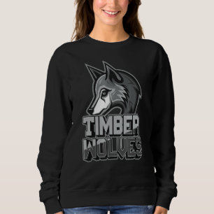 Sweatshirt Timber Wolves Fan Animal Wildlife Team Supporter