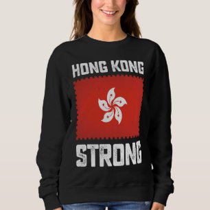 Sweatshirt Timbre de drapeau fort de Hong Kong Pro-démocratie