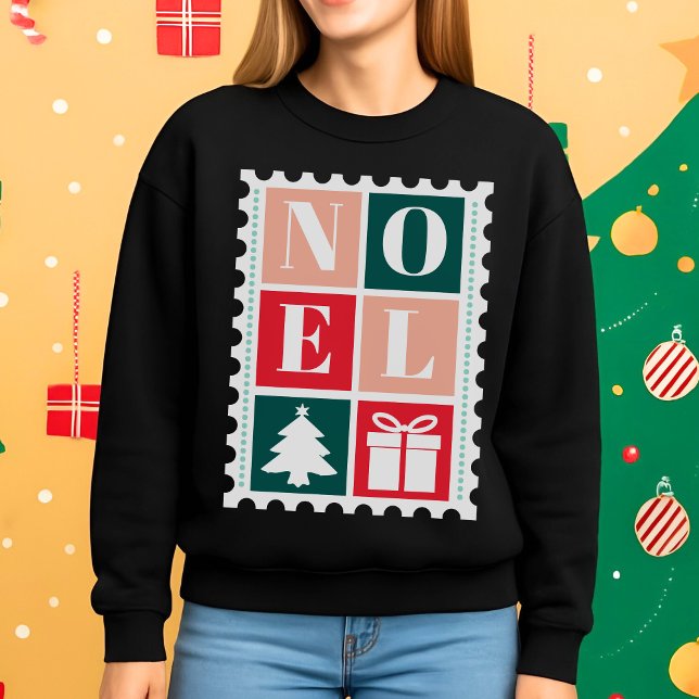 Sweatshirt Timbre de Noël Rétro (Créateur téléchargé)
