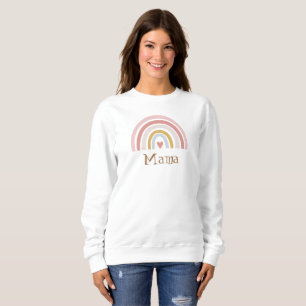 Sweatshirt TINLEY Boho Burnt Orange Rainbow Sun Mama