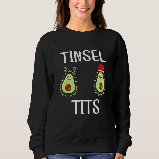 Sweatshirt tinsel ties with balls (Devant)