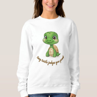 Sweatshirt Tiny Turtle vous juge