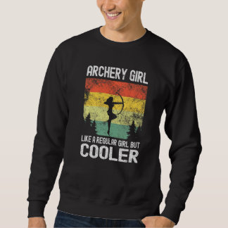 Sweatshirt Tir À L'Arc Bow Et Arrow Young Archer Retro Vint