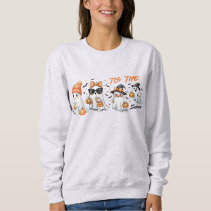 Sweatshirt Tis Season Ghost Fall Halloween Party Vibes