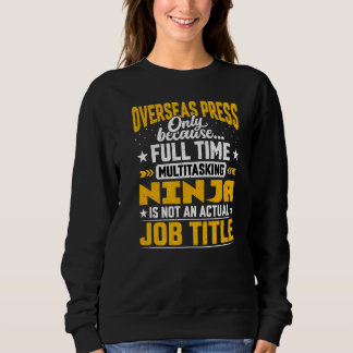 Sweatshirt Titre du travail de presse outre-mer