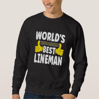 Sweatshirt Titres d'emploi du meilleur joueur de ligne du mon