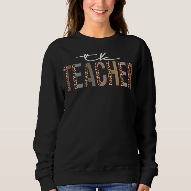 Sweatshirt Tk Professeur Leopard Appréciation Pour Les Femmes (Devant)