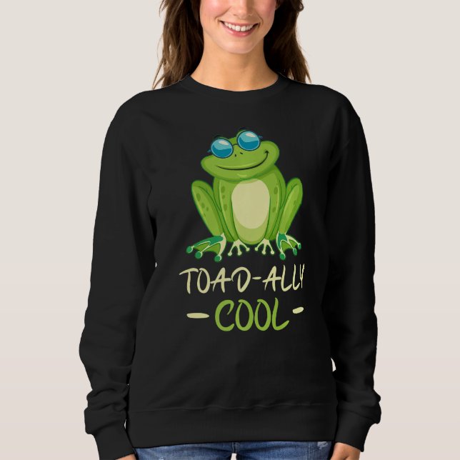 Sweatshirt Toad ally cool frog   (Devant)