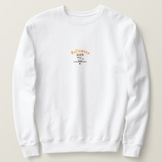 Sweatshirt Toile d'araignée Halloween noir et blanc gothique