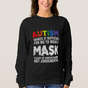 Sweatshirt Tolérance Masque Autisme Sensibilisation Autiste R
