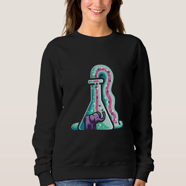 Sweatshirt Toothphase Chemistry Science Day Elephant (Devant)