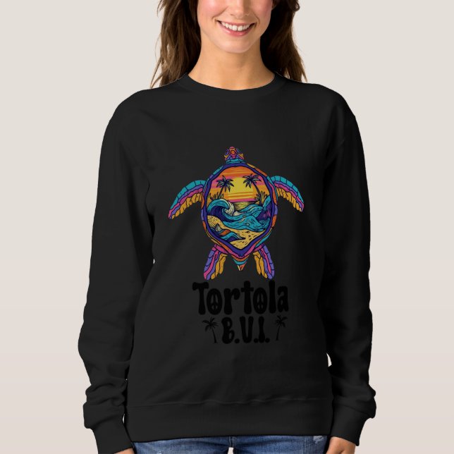Sweatshirt Tortola B.V.I Îles Vierges britanniques Souvenir V (Devant)
