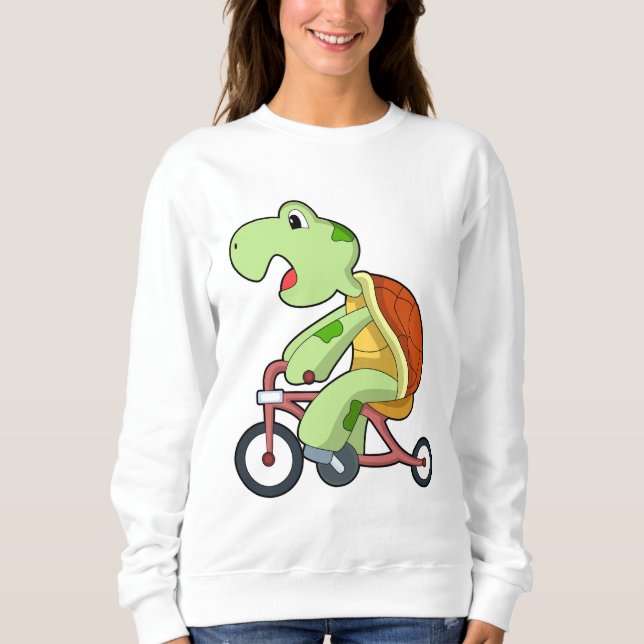 Sweatshirt Tortue à vélo (Devant)