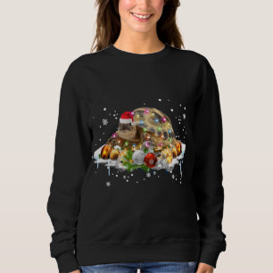 Sweatshirt Tortue africaine Sulcata Père Noël Amateurs de Noë