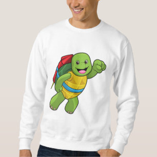Sweatshirt Tortue au volant avec fusée