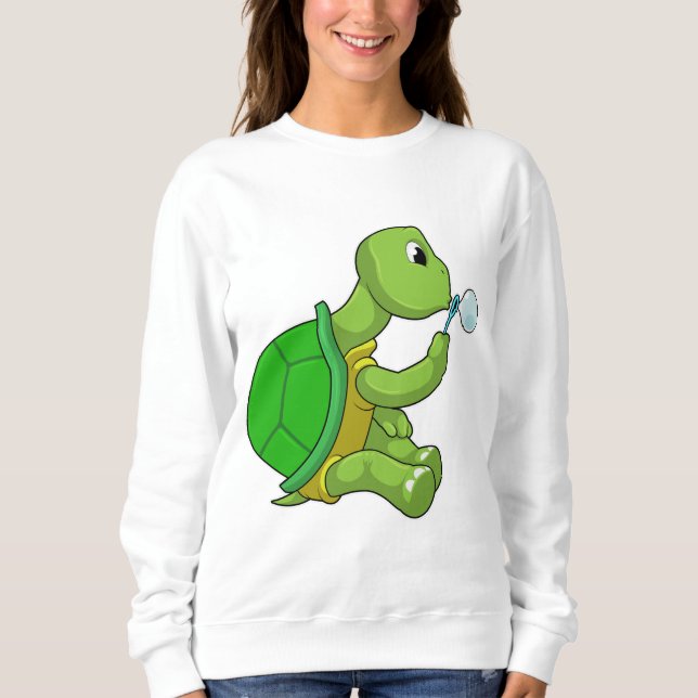 Sweatshirt Tortue avec bulles de savon (Devant)