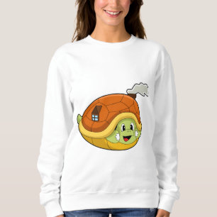 Sweatshirt Tortue avec coquille comme maison