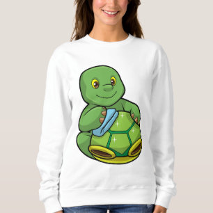 Sweatshirt Tortue avec coquille et chiffon de nettoyage