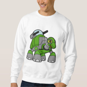 Sweatshirt Tortue comme robot avec canons