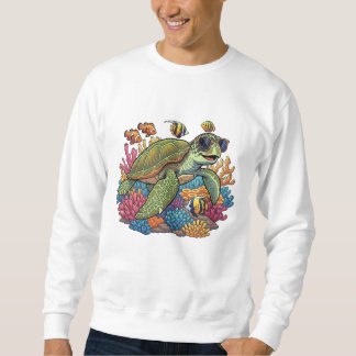 Sweatshirt Tortue Cool sur le Récif