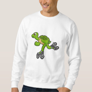 Sweatshirt Tortue en patinage avec roulettes