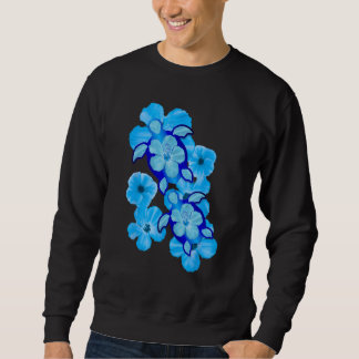 Sweatshirt Tortues de mer hawaïennes Hibiscus Fleurs