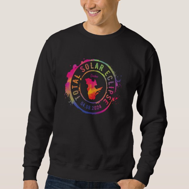 Sweatshirt Total Solar Eclipse 2024 Canada Quebec Totality Co (Devant)