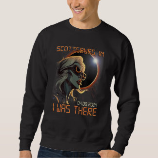 Sweatshirt Total Solar Eclipse Blonde Girl Scottsburg Indiana